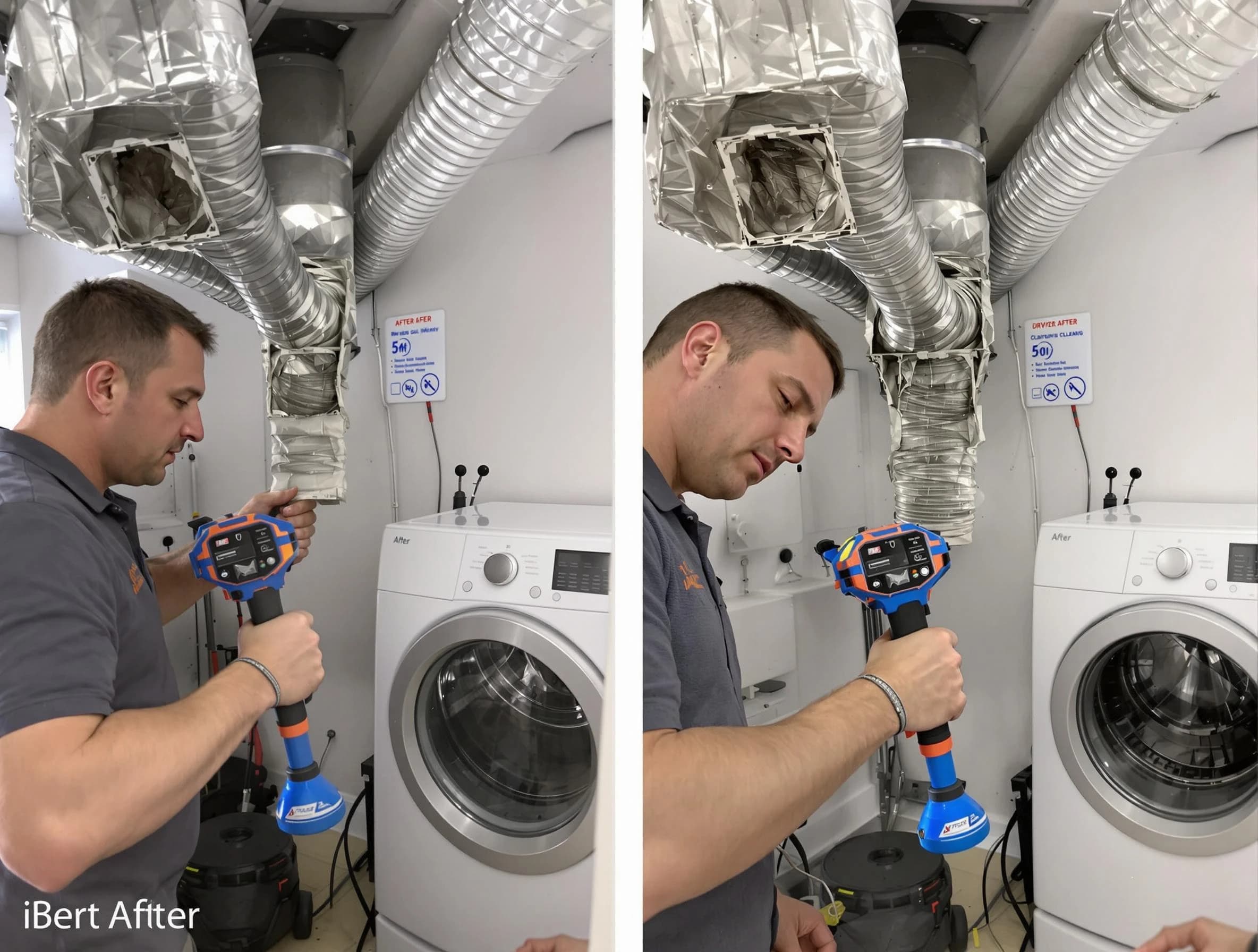 Professional clogged vent cleaning by Leeds Dryer Vent Cleaning in Leeds
