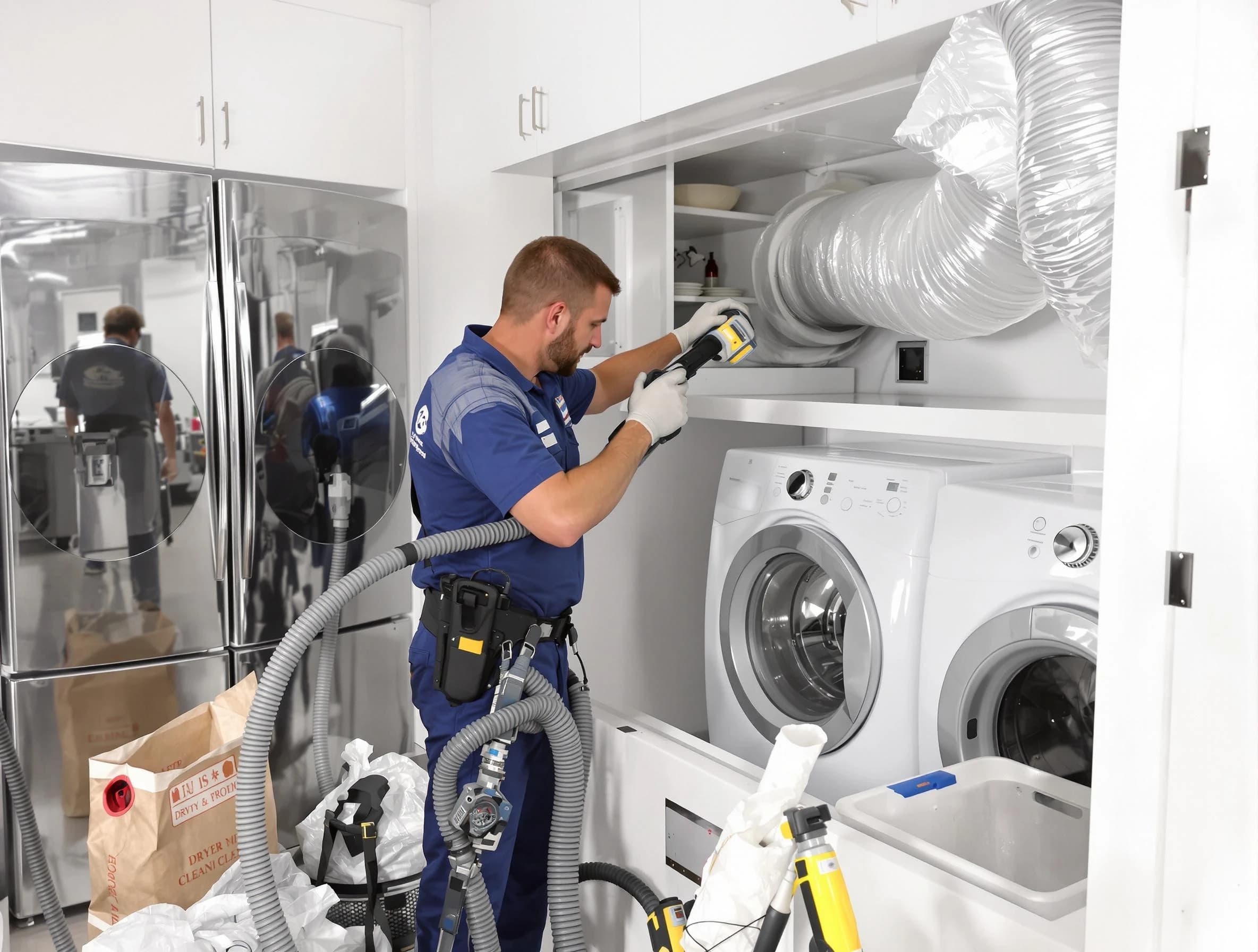 Professional duct cleaning by Leeds Dryer Vent Cleaning in Leeds