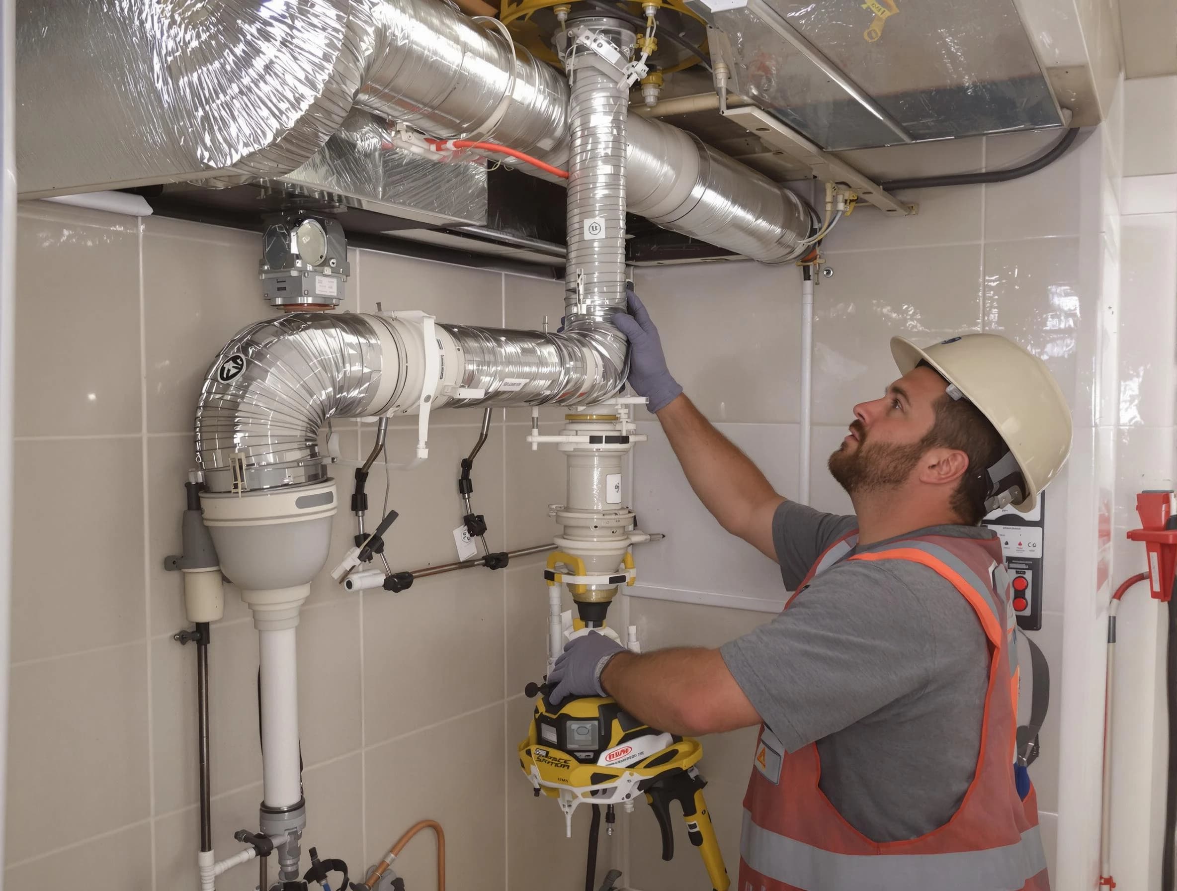 Leeds Dryer Vent Cleaning expert performing professional dryer vent repair and installation in Leeds