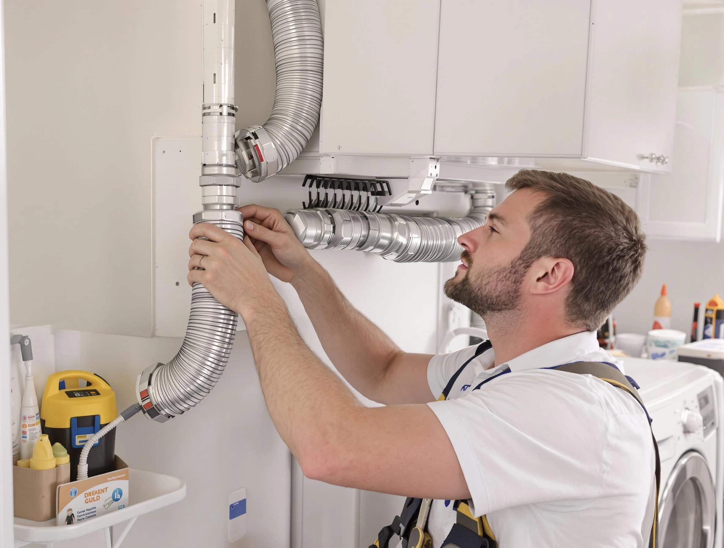 Professional dryer vent repair and installation by Leeds Dryer Vent Cleaning in Leeds