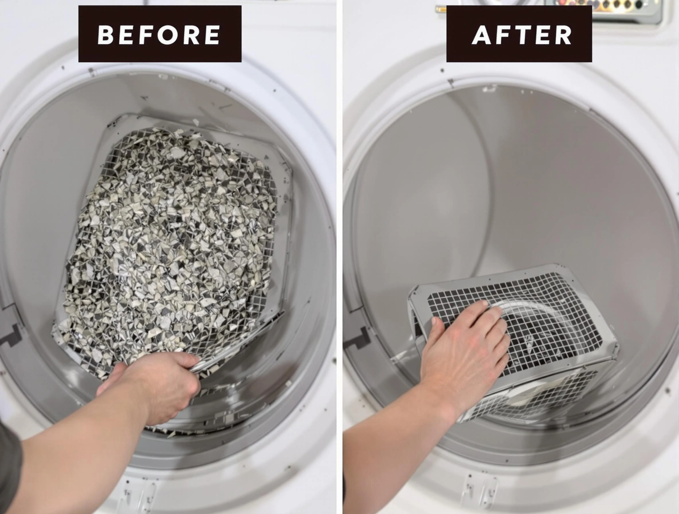 Professional lint trap cleaning by Leeds Dryer Vent Cleaning in Leeds