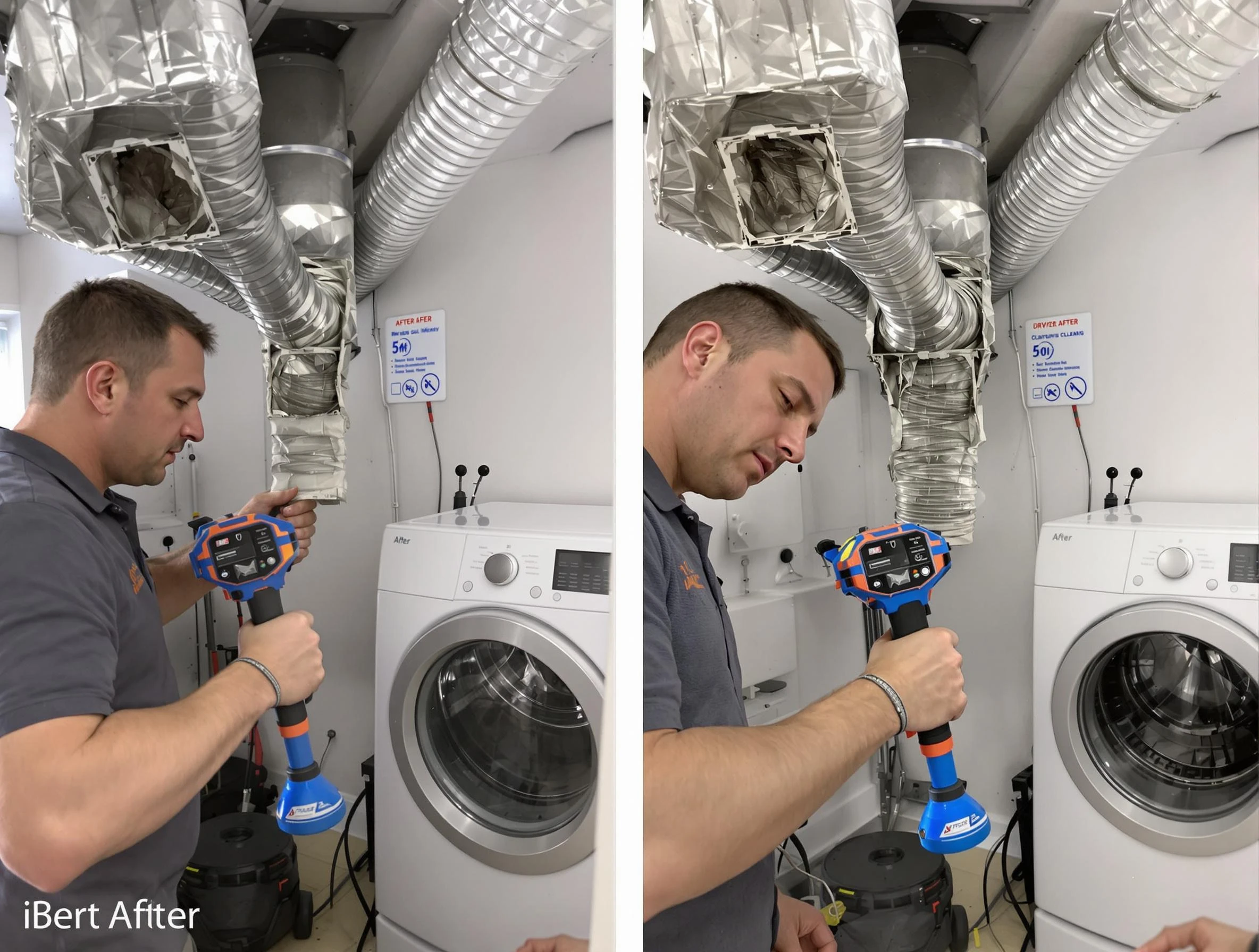Professional clogged vent cleaning by Leeds Dryer Vent Cleaning in Leeds