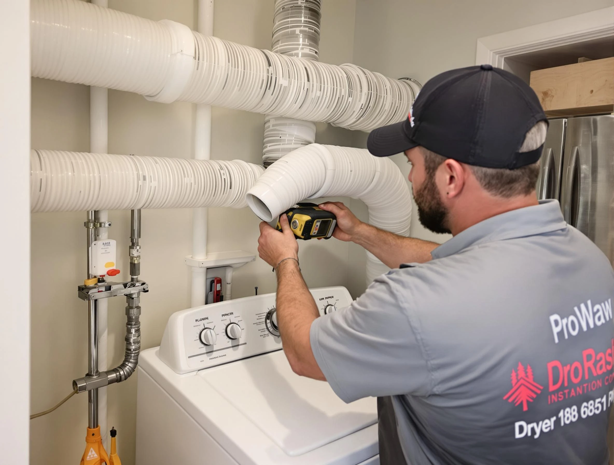 Professional dryer vent hose installation by Leeds Dryer Vent Cleaning in Leeds
